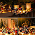Miniatyrbild 5 av 5: Marockansk julbelysning 40 LED fönsterbelysning sugkopp sladdbelysning 20ft fönsterbelysning LED fönsterbelysning gardinbelysning girlanger julbelysning (kotte)