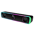 Miniatyrbild 2 av 5: Skrivbordshögtalare Datorhögtalare Rgb-lampor Skrivbordshögtalare för datorer Usb-drivna Lättåtkomlig volymkontroll