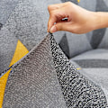 Miniatyrbild 4 av 5: Sofföverdrag utan armstöd stretch armlös soffa överkast 2-sits sofföverdrag