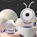 Miniatyrbillede 1 af 5: Kreativ stjerneprojektor måne atmosfærelampe til soveværelse værelse dekoration skrivebordsdekoration natlys børnegaver