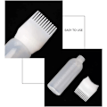 Miniatyrbild 4 av 5: 4 st applicerflaska rotkam hårfärgningsflaska plast klämflaskor för hårfärgning färgning och hårbottenbehandling essentiell vit rosa