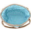 Miniatyrbillede 3 af 5: Påskehare Kurv Burlap Spand Tote