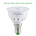 Miniatyrbild 2 av 4: Ac220v Full Spectrum LED-växtlampa E14 med 60 LED-växtlampa för hydroponisk växthus inomhusväxter