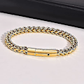 Miniatyrbillede 3 af 5: Rustfrit stål retro vintage kæde stil klassisk plain biker fest strand armbånd