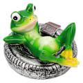 Miniatyrbillede 3 af 5: 2024 Frødam Ornamenter Harpiks Farveægte Nem Flyde Vand Flydende Frø Have Statue til Hjem Have Have Frø Ligger På Dæk
