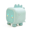 Miniatyrbild 1 av 5: LED väckarklocka söt dinosaurie digital väckarklocka barn sömn tränare skrivbord nattlampa（Grön）