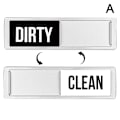 Miniatyrbild 5 av 5: Diskmedelskylt Clean Dirty Sign som visar om disken är ren eller smutsig (silver)