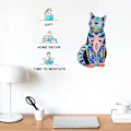 Miniatyrbild 5 av 5: Träpussel för Vuxna, Trä Blå Katt Pussel med Djurformade Bitar, Unikt Trä Kattformad Pussel för Alla Åldrar, Perfekt för Utmaning