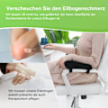 Miniatyrbillede 8 af 8: 2 ergonomiske armlæn, memory foam albuepude, sort/grå