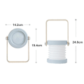 Miniatyrbilde 2 av 5: Bærbar bordlampe, nattbordslampe for lesing, soverom, camping (grå)