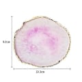Miniatyrbild 2 av 5: Hartspalett för nagelkonst i resin, blandad färgpalett för nagelkonstmålning med guldkant, nagelgeléfärg, sminkdisplaybräda (lila) (rosa + vit) Rosa + vit -