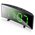 Miniatyrbild 1 av 7: Väggklocka LED digital väckarklocka, snooze, LED-display, väckarklocka, bordsklocka, visningstid på stor skärm