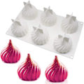 Miniatyrbild 1 av 5: Mousse-kakform i silikon - 3D-bakform för kakor - DIY-dessertform