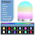 Miniatyrbillede 1 af 3: Led baby natlampe, genopladelig USB-sengelampe til børn, bærbar dæmpbar varmt lys, farveskiftende RGB-sovelys til børneværelser, camping, sengebord, (hvid)