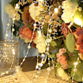 Miniatyrbillede 3 af 5: Ocean Pearl Beads String Lights, 2m 20 Led Lys Batteridrevet Til Bryllup, Fødselsdagsfester Diy Hjem Mantel-2m