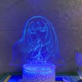 LED Nattlampa Anime Karaktär 3D Illusion Lampa