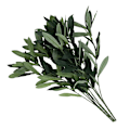 Miniatyrbillede 2 af 2: 3 stk. Kunstige planter Simulerede grønt dekorationer Plast olivenblade planter（42X39CM，Grøn）