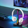 Headset Game Tilbehør Over Ear Hovedtelefoner Beslag Display Stativ Support Med Lys Til Skrivebord, De Fleste Hovedtelefoner