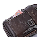 Pikkukuva 5 / 5: Uusi Vintage-nahkainen olkalaukku, crossbody-laukku, vyölaukku, miesten matkustus-, ostos- ja rento puhelimen kotelo