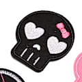 Pikkukuva 5 / 5: Dww-9 Fashion Skull -kirjontamerkit, kirjotut appliikki-tarrat, ompelumerkit ja merkit kangaskorjausmerkit vaatteille