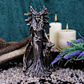Miniatyrbilde 5 av 5: Gresk magisk gudinnestatue Hektor og hund resin ornament
