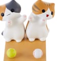 Miniatyrbild 5 av 5: Söt katt-smartphonestativ, säker PVC, mångsidig skrivbordsställ för mobiltelefoner C