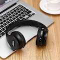 Miniatyrbillede 2 af 4: Foldbar trådløs stereo Bluetooth-headset med mikrofon til iPhone, mobiltelefon, pc og bærbar computer