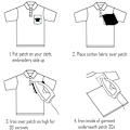 Miniatyrbillede 5 af 5: Dww-20 stk. broderi stryge-på patch, sort badge broderi patch applikationer patches sy stryge-på transfers dekaler til T
