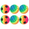 6 stk. Strandbold til poolen, oppustelig, farverig PVC-bold til børn (assorteret stil)