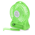 Miniatyrbilde 2 av 4: Mini-vifte - Oppladbar LED-lys vifte kjøler - Mini skrivebords USB 18650 batteri vifte（GN）