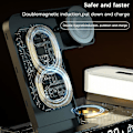 Miniatyrbilde 4 av 5: Trådløs ladestasjon, 15w hurtigladningsstativ for iPhone Watch Airpods
