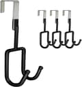 Över dörrkrokar - 4-pack kraftig arrangör över dörrhängare hållare