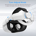 Miniatyrbillede 5 af 5: Justerbar hovedrem til Oculus/meta Quest 2 VR-headset