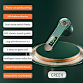 Pikkukuva 1 / 5: Langaton Bluetooth 5.2 -kuuloke 9d Hifi Business Ear-hook -kuuloke Erittäin pitkä valmiusaika Bluetooth -kuuloke Melunvaimennus Langattomat nappikuulokkeet mikrofonilla