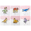 Miniatyrbilde 4 av 5: Dww-15 stk. broderte strykemerker med dinosaurdesign for søm og dekorering av klær, ryggsekker, jeans og hatter