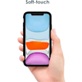 Miniatyrbild 4 av 5: Silikonfodral för iPhone 11 (2019) 6,1 tum, Silkeslen Yta Helkroppsskyddande Fodral, Stötsäkert Omslag med Mikrofiberfoder (Svart)