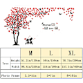 Miniatyrbillede 2 af 5: Dww-Tree Wall Stickers Fotoramme 3D Dekaler DIY Wall Stickers Kunst Hjem Indretning til Soveværelse, Børneværelse, Hal, Børnehave, Gave (Rød Venstre,L-300 * 150c