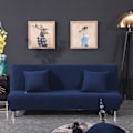 Miniatyrbillede 4 af 5: Sofaovertræk uden armlæn, strækbart overtræk til sovesofa