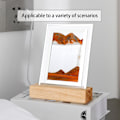 Miniatyrbillede 5 af 5: 3D Bevægeligt Sandkunst, 360 Roterende Timeglas Dekoration, Kreativ Kunst Sandkunst Flydende Bevægelse Stue Soveværelse Bordlampe Dekoration 10ML Kvadrat