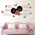 Miniatyrbild 4 av 5: Black Girl Magic Väggdekal Fjäril Inspirerande Citat Väggdekor För Barn Sovrum Flickrum Lekrum