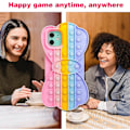 Miniatyrbild 4 av 5: iPhone 11 Skal Cartoon Rolig Söt Kul Silikon Design Cover för Flickor Barn Pojkar Tonåringar, Mode Cool Unik Fidget Skyddande Estetisk Båge B