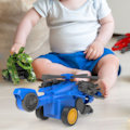 Miniatyrbillede 3 af 5: Børns kollisionsdeformation inerti tankbil udstødningslegetøj simulation lille bilmodel lille legetøj（Rød）