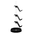 Miniatyrbild 1 av 5: Transparent rörkontrollstativ Justerbart spelkontroll Headset Hanger för alla universella spel-PC-tillbehör,A（Svart）