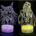 Miniatyrbillede 2 af 3: Japansk anime danganronpa soveværelse 3d natlys cool led diasshow børns dekoration til at mindes fødselsdag julegave