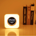 Miniatyrbilde 5 av 5: Vekkerklokke for tenåringer, Bluetooth-høyttaler nattlys LED-lampe med 10 farger skiftende lys, temperaturvisning, gaveideer for tenåringer jente gutt barn soverom