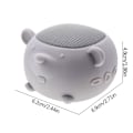 Miniatyrbillede 2 af 2: Sød kæledyrsmus formet Bluetooth-højttaler, bærbar mini trådløs højttaler, egnet til familieture (grå)