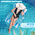 Miniatyrbild 5 av 5: 2-pack Uppblåsbara Pool Floats Hängmatta, Pool Float Lounge Uppblåsbar Vattenhängmatta, Simbädd, Lounge Chair Till Strand, Pool, Pool Till