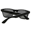 Miniatyrbillede 3 af 4: Retro Wayfarer Solbriller Sort Sort Glas Sort