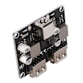 Miniatyrbild 3 av 5: 2-kanals USB QC3.0 QC2.0 DC-DC-omvandlare laddningsmodul 6-32V 9V 12V 24V till snabb snabbladdare Ci（svart）