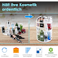 Miniatyrbillede 5 af 5: Make-up-arrangør 360 roterbar kosmetisk make-up-arrangør til alle make-up-tilbehør i badeværelset soveværelse
